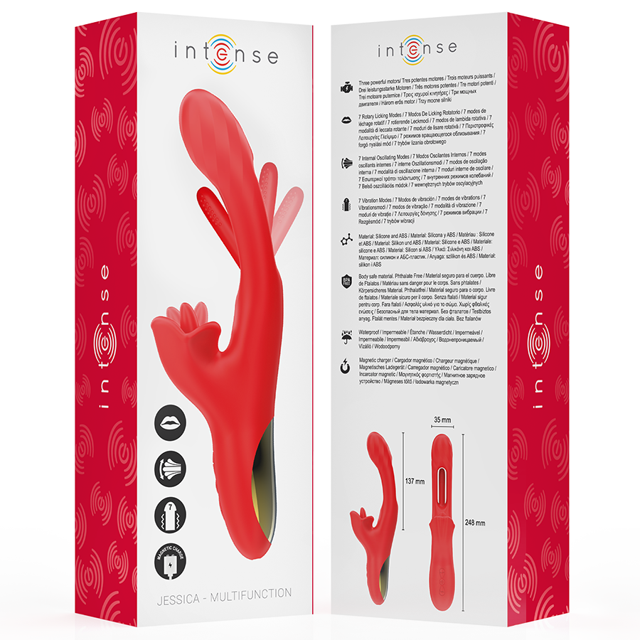 Jessica 3X Vibe | Vibrador Multifunción con Licking Clitorial + Vibración + Oscilación Interna