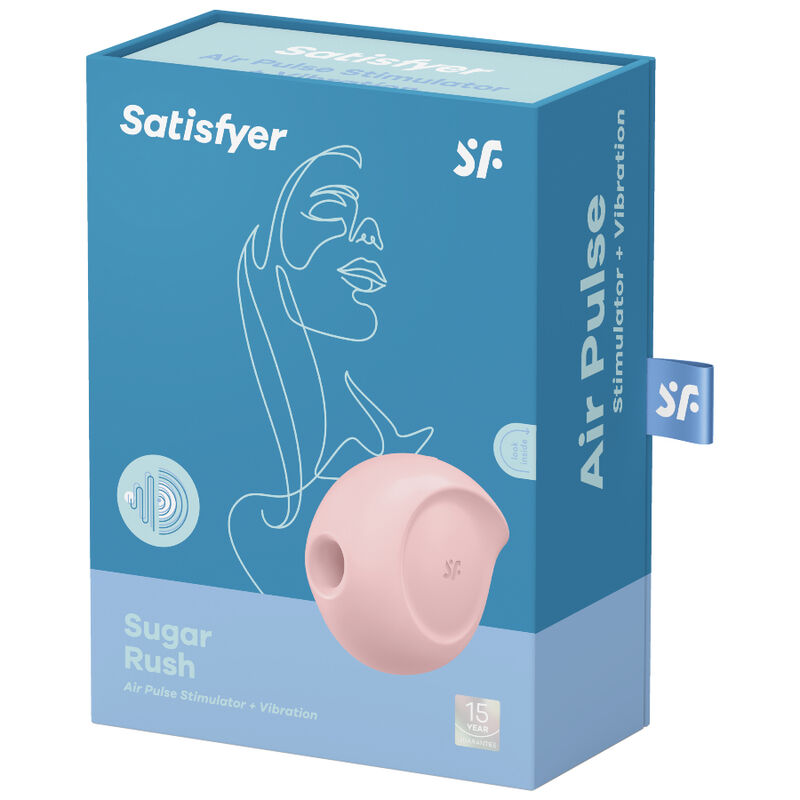 Satisfyer Sugar Rush | Estimulador Clitorial con Vibración y Ondas de Presión en Formato Compacto
