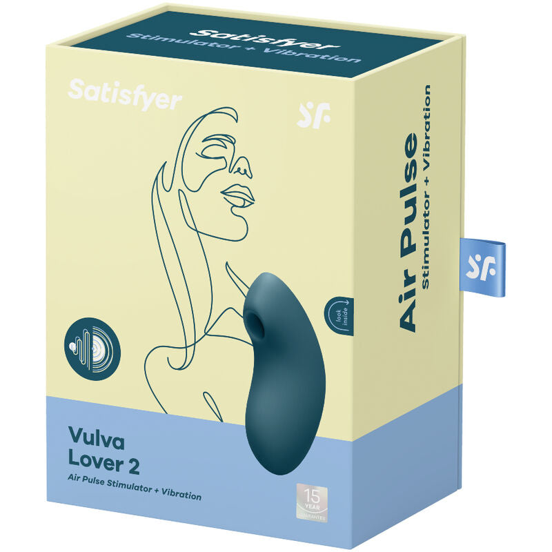 Satisfyer Vulva Lover 2 | Estimulador Clitorial con Air Pulse y Vibración – Compacto y Poderoso