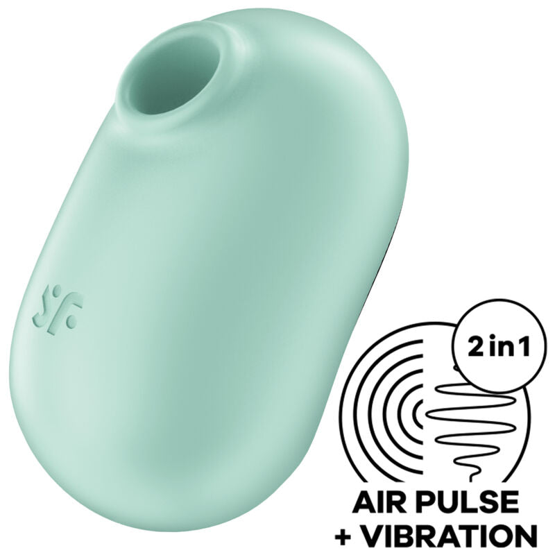 Satisfyer Pro To Go 2 | Estimulador Clitorial con Air Pulse y Vibración Compacta – 2 Motores, 23 Funciones