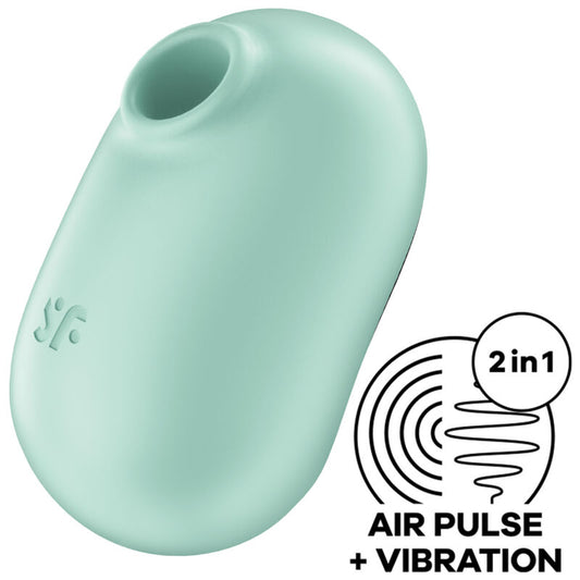 Satisfyer Pro To Go 2 | Estimulador Clitorial con Air Pulse y Vibración Compacta – 2 Motores, 23 Funciones